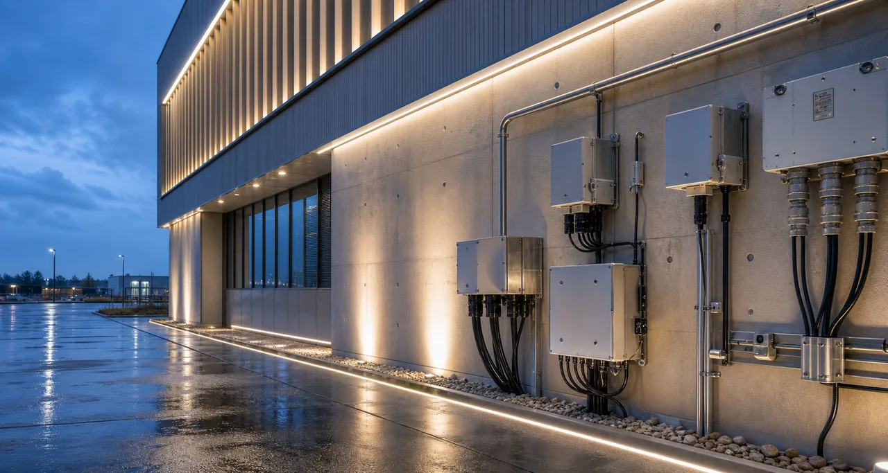 LED 亮化防水连接应用场景
