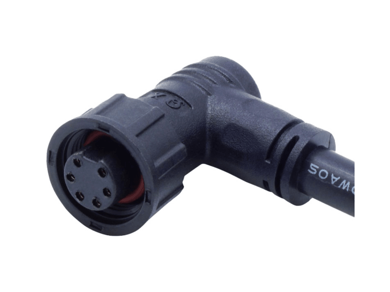 M12 螺纹式 尼龙/PVC 90° 注塑成型 母头